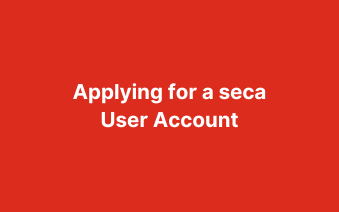 Can I apply for a user account directly from seca?