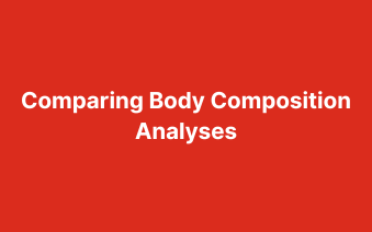 Can I compare myself with other body composition analysis or with my own body-fat scale?