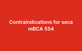 Who should not measure on the seca mBCA 554 device?